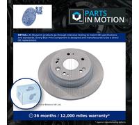 Blue Print Pair of Solid Painted Brake Disc Rotor ADH24387 fits REAR