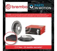 2x Brake Discs Pair Solid fits HONDA CR-V Mk4 RE6 1.6D Rear 2013 on 302mm Set