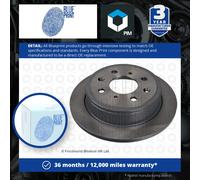 2x Brake Discs Pair Solid Rear 238mm ADH24321 Blue Print Set 42510SE0000 Quality
