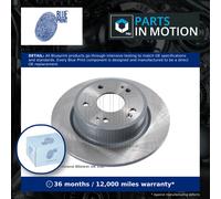 Blue Print Pair of Brake Disc Rotor ADH243134 fits Rear OE 42510-T7W-A01