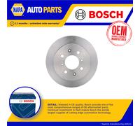 2x Brake Discs Pair Solid fits HONDA INTEGRA DB6, DC 1.6 Rear 93 to 00 ZC1 239mm