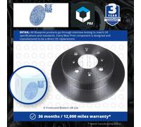 2x Brake Discs Pair Solid fits HONDA JAZZ Mk2 1.3 Rear 04 to 08 L13A1 239mm Set