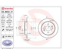 2x Brake Discs Pair Solid fits HONDA JAZZ Mk4 1.3 Rear 2015 on 239mm Set Brembo