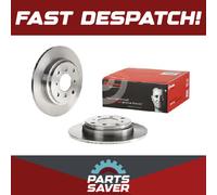 Brembo 2x Brake Discs Pair Solid fits HONDA PRELUDE Mk4 BB1 2.2 Rear 93 to 96 H2