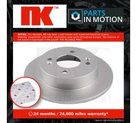 2x Brake Discs Pair Solid fits HYUNDAI i10 AC3 1.2 Rear 2013 on 234mm Set NK New