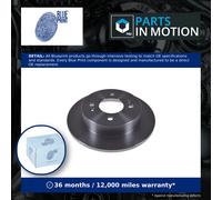 2x Brake Discs Pair Solid fits HYUNDAI i10 AC3, PA 1.0 Rear 2011 on 234mm Set