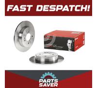 2x Brake Discs Pair Solid fits HYUNDAI i20 GB, Mk3 1.4 Rear 2014 on G4LC 262mm
