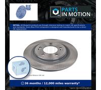 2x Brake Discs Pair Solid fits HYUNDAI i30 GD 1.6 Rear 2011 on 284mm Set Quality
