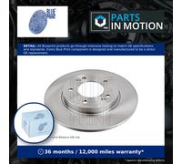 2x Brake Discs Pair Solid fits HYUNDAI i30 PD, PDE 1.0 Rear 2016 on 272mm Set