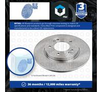 2x Brake Discs Pair Solid fits HYUNDAI i30 PD, PDE 1.0 Rear 2016 on 272mm Set