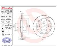 2x Brake Discs Solid Rear 284mm 08.D220.11 Brembo 584113V500 584113Q000