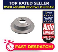 2x Brake Discs Pair Solid fits HYUNDAI SANTA FE Mk1 2.4 Rear 01 to 06 G4JS 284mm