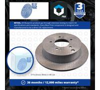 2x Brake Discs Pair Solid fits HYUNDAI SANTA FE Mk1 2.0D Rear 01 to 06 D4EA Set