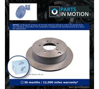 2x Brake Discs Pair Solid fits HYUNDAI SANTA FE Mk1 2.0D Rear 01 to 06 D4EA Set