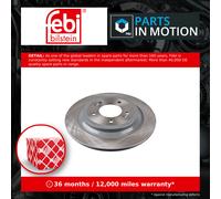 Febi 108637 Brake Disc Solid Standard Durable High Performance Premium Grade
