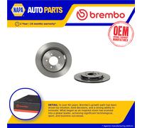 2x Brake Discs Pair Solid fits HYUNDAI TUCSON TL 2.4 Rear 19 to 20 G4KJ 302mm