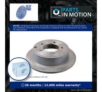 2x Brake Discs Pair Solid fits JEEP COMPASS MK49 2.1D Rear 2010 on OM651.925 Set