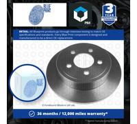 2x Brake Discs Pair Solid fits JEEP WRANGLER Mk2 4.0 Rear 96 to 05 ERH 285mm Set