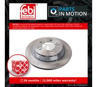2x Brake Discs Pair Solid fits KIA CARENS Mk4 1.6 Rear 2013 on G4FD 284mm Set