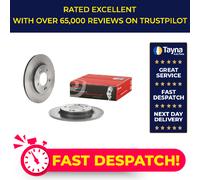 2x Brake Discs Pair Solid fits KIA CEED 1.4 Rear 2018 on 284mm Set Brembo New