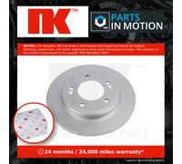 2x Brake Discs Pair Solid fits KIA CERATO 2.0 Rear 2018 on 262mm Set NK Quality