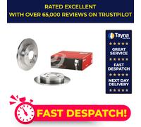 2x Brake Discs Pair Solid fits KIA PICANTO JA, TA 1.2 Rear 2011 on 234mm Set New