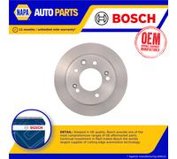 2x Brake Discs Pair Solid fits KIA PRO CEED ED Rear 08 to 12 262mm Set Bosch New