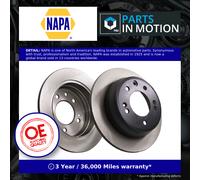 2x Brake Discs Pair Solid Rear 262mm NBD5520 NAPA Set 584111H300 584111H100 New