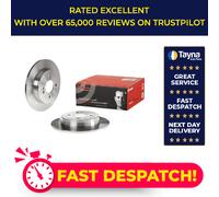 2x Brake Discs Pair Solid fits KIA RIO Mk3, Mk4 1.4D Rear 2011 on D4FC 262mm Set