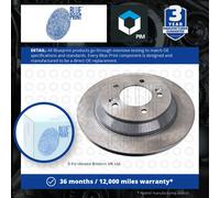 Pair of Blue Print Rear Solid Brake Discs for Hyundai Kona Kia Carens Kia Soul
