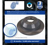 2x Brake Discs Pair Solid fits HYUNDAI SANTA FE Mk2, Mk3 2.2D Rear 2009 on D4HB