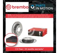 2x Brake Discs Pair Solid fits KIA SOUL Mk2, SK3 1.6 Rear 2014 on 284mm Set New