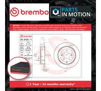 2x Brake Discs Pair Solid fits KIA SPORTAGE QL 1.7D Rear 15 to 22 D4FD 302mm Set