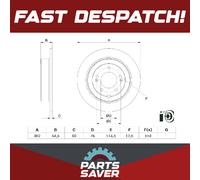 2x Brake Discs Pair Solid fits KIA SPORTAGE QL 2.0D Rear 15 to 22 D4HA 302mm Set