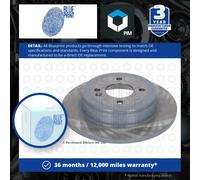 2x Brake Discs Pair Solid fits HYUNDAI SOLARIS 1.6 Rear 2017 on G4FG 262mm Set