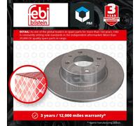 2x Brake Discs Pair Solid fits ALFA ROMEO 164 2.0 Rear 87 to 98 251mm Set Febi