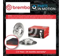 2x Brake Discs Pair Solid fits LAND ROVER DEFENDER L316 2.5D Rear 90 to 16 298mm