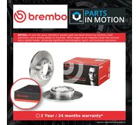 2x Brake Discs Pair Solid fits LAND ROVER DEFENDER L316 3.9 Rear 98 to 16 37L