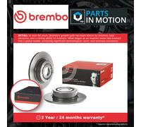 2x Brake Discs Pair Solid fits LAND ROVER DISCOVERY Mk2 2.5D Rear 98 to 04 304mm