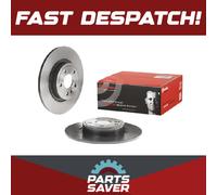 2x Brake Discs Pair Solid fits LAND ROVER DISCOVERY SPORT L550 2.0 Rear 2014 on