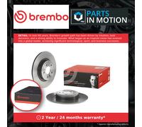 2x Brake Discs Pair Solid fits LAND ROVER DISCOVERY SPORT L550 2.0 Rear 2014 on