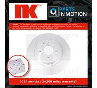 2x Brake Discs Pair Solid fits JAGUAR E-PACE X540 2.0D Rear 2017 on 300mm Set NK