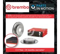 2x Brake Discs Pair Solid fits LEXUS UX200 2.0 Rear 2018 on 281mm Set Brembo New
