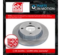 2x Brake Discs Pair Solid Front 239.7mm 10518 Febi Set 1006505 1013581 1018348