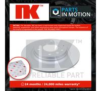 2x Brake Discs Pair Solid fits MAZDA 323 Mk6 1.4 Rear 01 to 04 280mm Set NK New