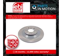 2x Brake Discs Pair Solid fits MAZDA CX5 KF 2.5 Rear 2015 on 303mm Set K01126251