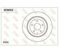 TRW DF8053 Brake Disc for HONGQI,MAZDA,MAZDA (CHANGAN)