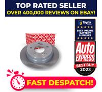 2x Brake Discs Pair Solid fits MERCEDES 190 W201 Rear 82 to 93 M102.961 258mm