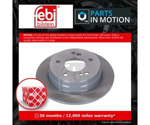 2x Brake Discs Pair Solid fits MERCEDES 190 W201 Rear 82 to 93 M102.961 258mm