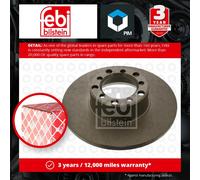 2x Brake Discs Pair Solid fits MERCEDES 300 W123 3.0D Front 81 to 85 OM617.952